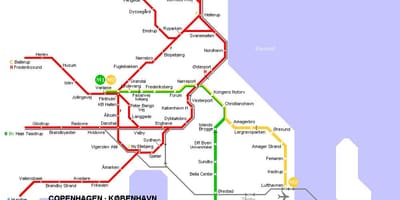 வரைபடம் டென்மார்க் மெட்ரோ 