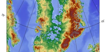 வரைபடம் டென்மார்க் topographic